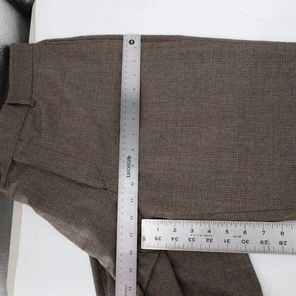 Zara Suit Mens 42 34x33 Single Breasted Two Button Straight Leg Two Piece Plaid